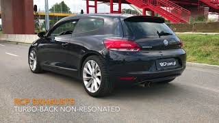 VW Scirocco 14 TSI  RCP TurboBack Exhaust [upl. by Dnaltiak]