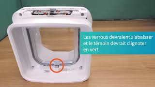 Chatière à puce éléctronique Connect Tester les verrous [upl. by Ecinnej228]