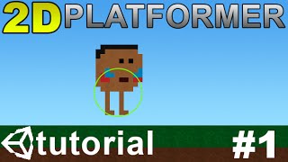 1 Making a 2D Platformer in Unity C  Setting up player [upl. by Gerc397]