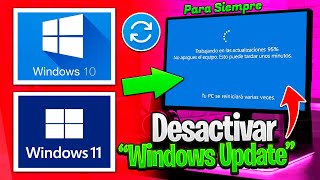 DESACTIVAR ACTUALIZACIONES AUTOMATICAS DE WINDOWS 10 amp 11 ✅ Para Siempre [upl. by Wivestad]