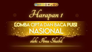 HARAPAN 1 LOMBA CIPTA DAN BACA PUISI NASIONAL [upl. by Jillie]