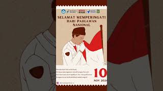 Selamat Hari Pahlawan Nasional Teladani Pahlawanmu Cintai Negerimu moments viralvideo fyp [upl. by Frissell]