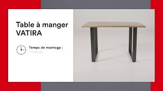 Guide de montage  Table VATIRA  BUT [upl. by Yarg]