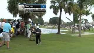 Tiger Woods 3 Wood Massive Cut amp Birdie at Doral [upl. by Rehpotsrik735]