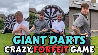 We Played GIANT INFLATABLE DARTS With Crazy Forfeits Bug Zapper Kendo Stick Paintball Gun [upl. by Twila]