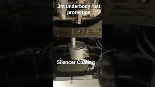 MG Hector Plus 3m underbody rust protection and Silencer coating mghector 3m shorts subscribe [upl. by Annirak67]