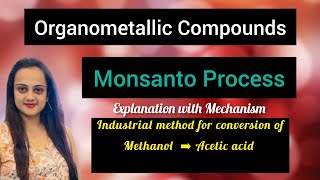 monsanto processmechanism of Monsanto processorganometallic compounds csirnetjrf chemistry [upl. by Dehnel]