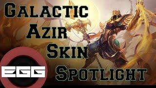 Galactic Azir Skin Spotlight  League of Legends Skin Review HD [upl. by Olumor890]