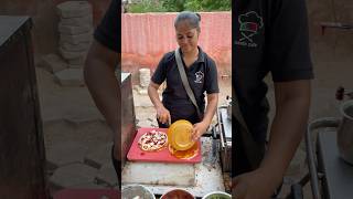 Cheese veggie pizza 🥺😍youtubeshorts streetfood food explore [upl. by Sinnard]