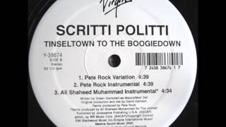 Scritti Politti  Tinseltown To The Boogiedown Ali Shaheed Muhammad Instrumental [upl. by Dorwin]