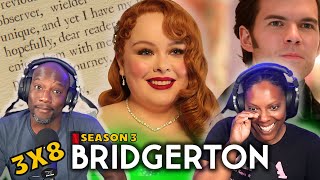 BRIDGERTON Season 3 Episode 8 Reaction and Discussion 3x8  Into the Light [upl. by Estele]