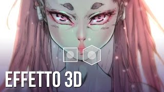 Effetto 3D su foto e disegni Tutorial Photoshop  Adobe After Effects italiano [upl. by Yliah]