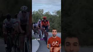 Dos ciclistas profesionales reventaron una grupeta de aficionados 🙃 ciclismo shorts [upl. by Sansen]