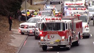 Teaneck Volunteer Ambulance Corps Responding To Route 4 MVA 121218 [upl. by Lauree724]