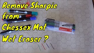 Does Wet Erase Remove Permanent Pen from Chessex Vinyl Mat [upl. by Novled]