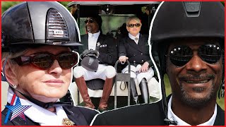 Snoop Dogg amp Martha Stewart MATCH In Dressage Looks At 2024 Olympics [upl. by Dorkus]