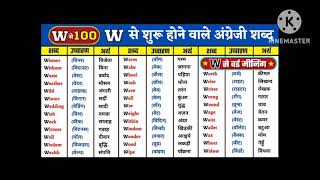 WORDS MEANING LIST W EXPLAIN BY THIS CHANNEL ALL TYPES WORD MEANING [upl. by Nosredna]