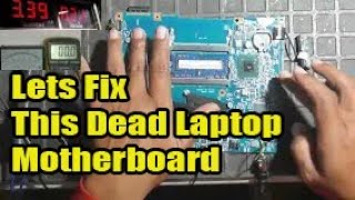 Lets Fix Dead Laptop Motherboard laptoprepair [upl. by Kissee]