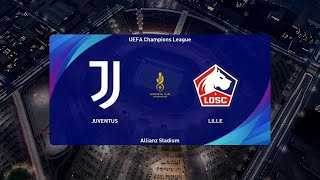 PES 2021  JuventusLille Champions League  Saison 20222023 [upl. by Aidualc]