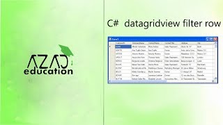 Datagridview Row filter c [upl. by Yllom]