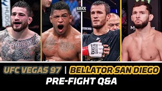 UFC Vegas 97 Burns vs Brady LIVE Peoples PreFight Show  Bellator San Diego  MMA Fighting [upl. by Elrak322]