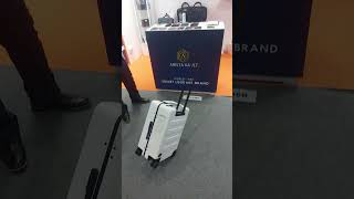 HandsFree Travel A Smart Suitcase That Follows You SmartSuitcase HandsFreeTravel FutureTravel [upl. by Hadihahs]