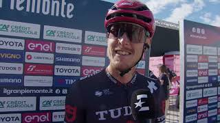 Matteo Trentin  Interview at the start  Gran Piemonte 2024 [upl. by Seltzer]