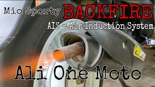 MIO SPORTY  BACKFIRE  Repair AIS  Air Induction System [upl. by Brigham]