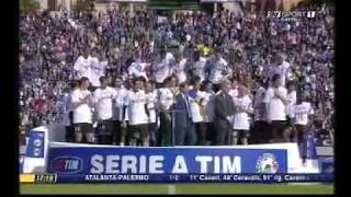 The ceremony as Inter were named Champions of Italy  Serie A TIM 200910 [upl. by Bork66]