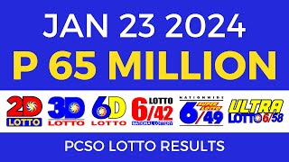 Lotto Result January 23 2024 9pm PCSO [upl. by Ennyleuqcaj586]