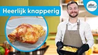 Zelf aardappelgratin maken met gruyère en roomboter  Ovengerechten  Allerhande [upl. by Luapnaej657]