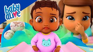 Baby Alive Official 🧷 Dolls Potty Training Makes a Mess 💨 Kids Videos 💕 [upl. by Laehpar]