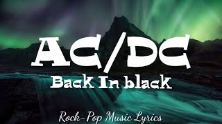 ACDC  Back In Black lyrics [upl. by Elenahc]