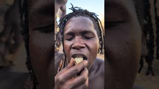 its Lunch time See how Hadza cooks their favorite meal and share together hadzabetribe food [upl. by Leach]