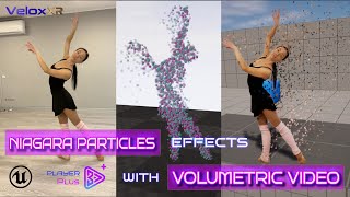 Niagara Particles Effects with Volumetric Videos in Unreal Engine 5 [upl. by Schach]