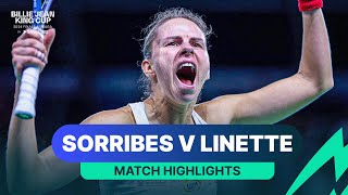 Sara Sorribes Tormo v Magda Linette  2024 Billie Jean King Cup Finals  Match Highlights [upl. by Barbour]