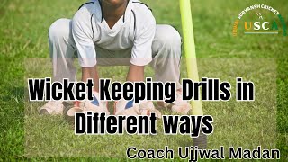 Wicket Keeping Drills in Different ways [upl. by Nyram]