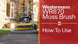 How to Use  Westermann Honda Moss Brush  WR870 [upl. by Eisus]