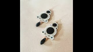 Diy idea earrings soutache orecchini soutache [upl. by Adiasteb]