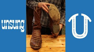 Well Worn LUCCHESE Gator Cowboy Boots Full Restoration [upl. by Bille]