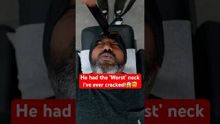 He had the ‘Worst’ neck I’ve ever cracked😱🤯 trending chiropractic short backpain [upl. by Yul]