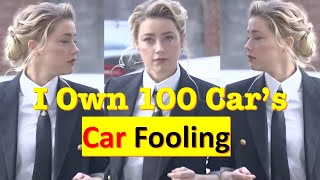 Amber Heard Shows Off Her Cars in her Entrance to court Everyday  Happy Birthday Johnny Depp [upl. by Sitoeht368]