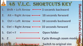 48 VLC Media Player Shortcut keys [upl. by Reace]