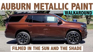 2022 Tahoe in Auburn Metallic  Detailed Paint Walkaround [upl. by Charil]