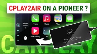 Wireless Apple CarPlay on Pioneer SPHDA120 AppRadio 4 receiver using Carplay2air USB dongle [upl. by Notsecnirp]