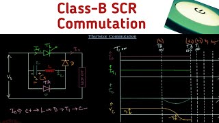 SCR Commutation Switching off Circuits l Thyristor Class B Commutation l SCR Commutation Techniques [upl. by Lecirg]