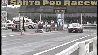 1990 Santa Pod Thunderball part 10 Doorslammers [upl. by Sirois]