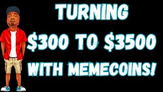 Turning 300 to 3500 with Memecoins [upl. by Longmire]