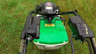 ETESIA PRO 46 PHTS MOWING IN THE RAIN [upl. by Akemet740]