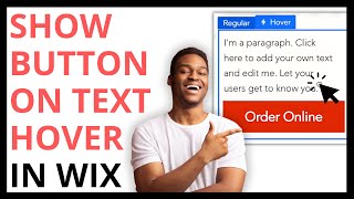 How to Show Button When You Hover Over Text in Wix QUICK GUIDE [upl. by Harhay]